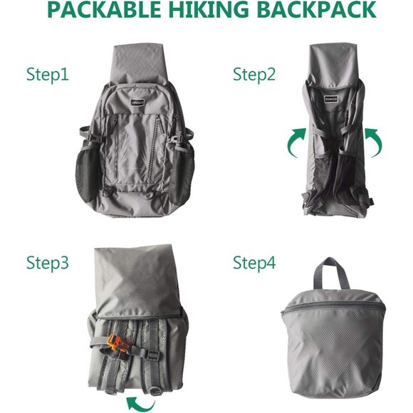 TOMULE Camping Hiking Daypacks, 40L Lightweight Packable Hiking Bacpack - Picture 9 of 9